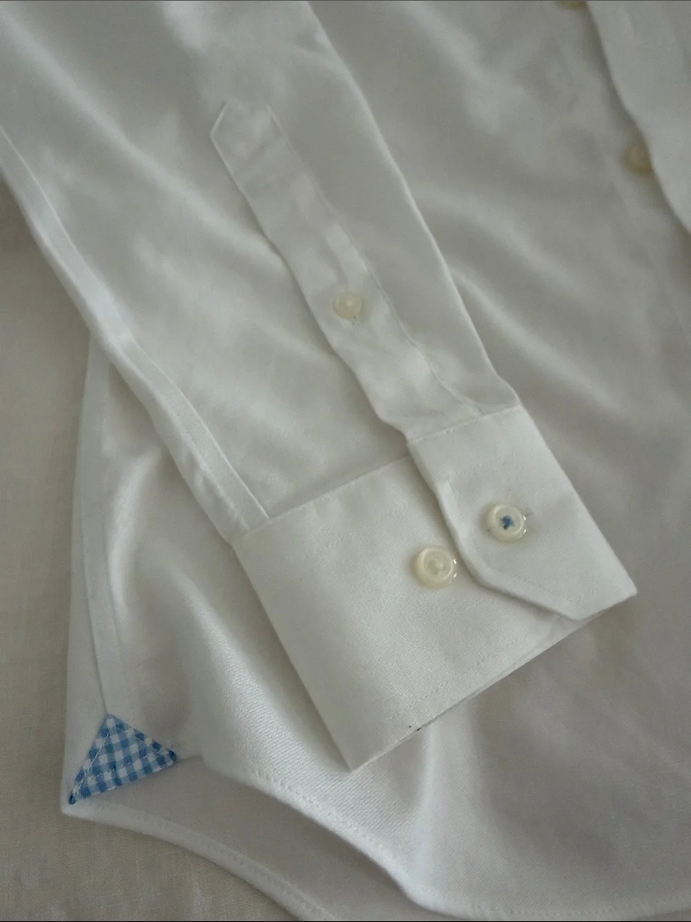 Banana Republic White Men's Dress Shirt - Spread Collar